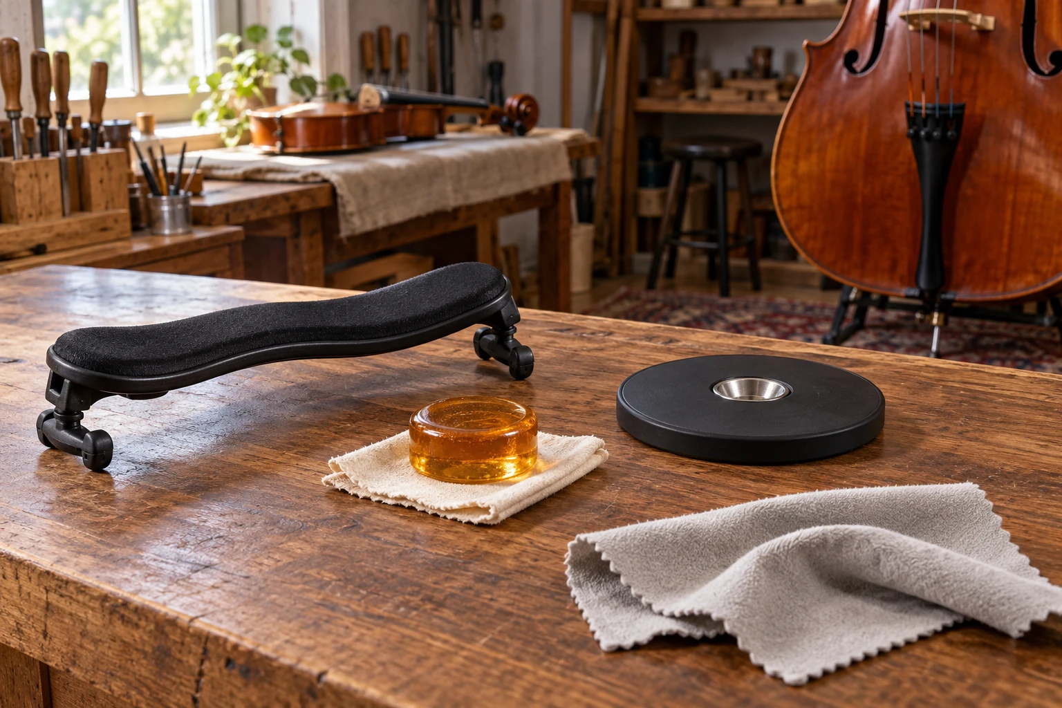 Bowed string instrument accessories collection